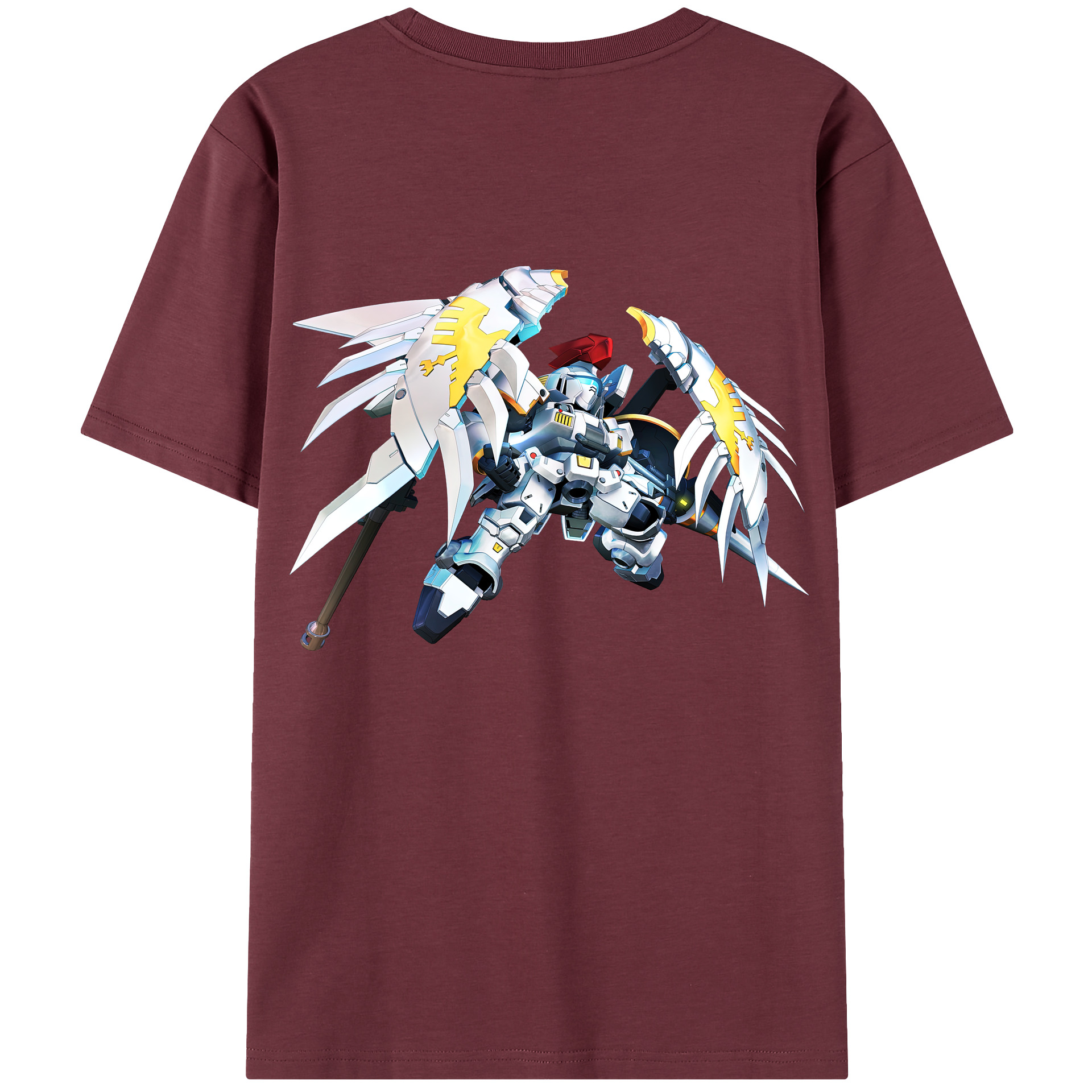 （画像用） 機動戦士ガンダム Mobile Suit Gundam 綿100％半袖Tシャツ（背面プリント）